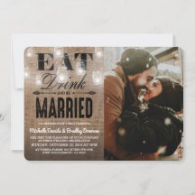 Rustic Eat Drink och Married Photo Bröllop