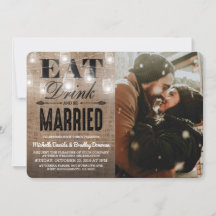 Rustic Eat Drink och Married Photo Bröllop