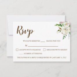 Rustic Elegance Bröllop OSA Card