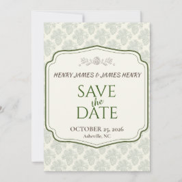 Rustic Elegance Fall Pinecone Spara Datumet