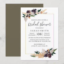 Rustic Elegance Gräs Cone och Fern Möhippa