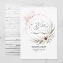 Rustic Elegance Greenery & Copper Bröllop QR Code