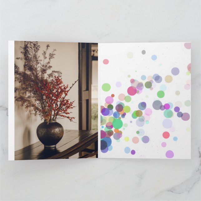 "Rustic Elegance - Natur i Vas" Kort (Inuti)