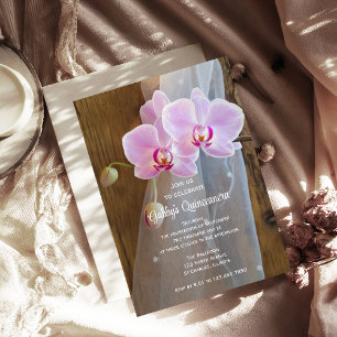 Rustic Elegance Quinceanera Barn Party Inbjudningar