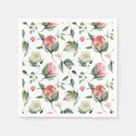 Rustic Elegance Rosa Möhippa Pappersservett
