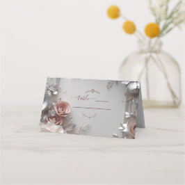 Rustic Elegant Blommigt Bröllop Placeringskort