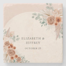 Rustic Elegant Boho Terracotta Pampas Bröllop