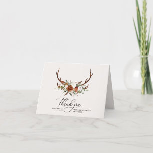Rustic elegant bröllop tack och tackord, tillfogad kort