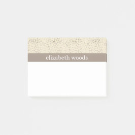Rustic Elegant Dots Mönster Post-it Block