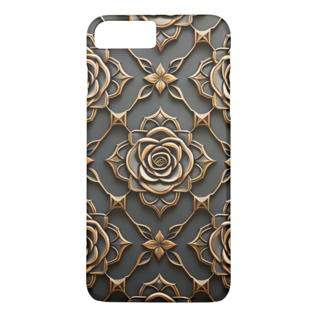 Rustic Elegant Metallic Ro Case-Mate iPhone Skal (Baksida)