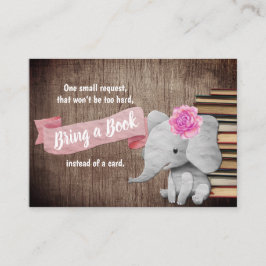 Rustic Elephant Girl har en Bok-babystötare Tilläggskort