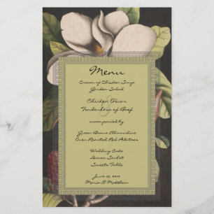 Rustic Enchanted Fairy Tale Forest Magnolia Menu