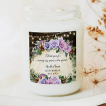 Rustic Enchanted Forest Lila Blommigt Quinceañera