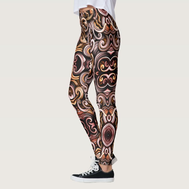 Rustic Energy Swirls Leggings (Vänster)
