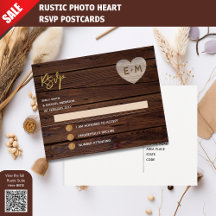 Rustic Engraved Wood Heart Monogram OSA