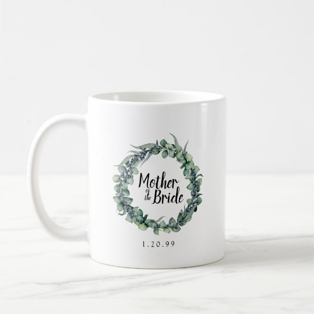 Rustic Eucalyptus Botanical Budens mamma Kaffemugg (Vänster)