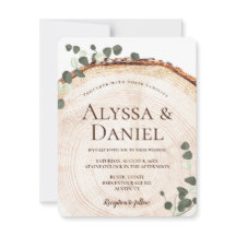 Rustic Eucalyptus Botanical på Wood Bröllop