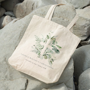 Rustic Eucalyptus Fern Foliage Kor Christening Tygkasse