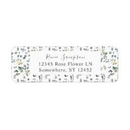Rustic Eucalyptus Greenery Duo 2 Returadress Returadress Etikett