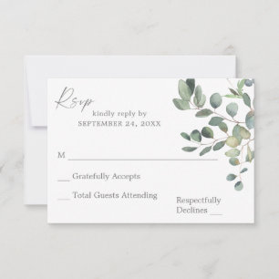 Rustic Eucalyptus Greenery Duo no Meal OSA kort 3