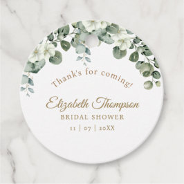 Rustic Eucalyptus Greenery Elegant Bridal Shower Gåvor Etiketter