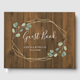 Rustic Eucalyptus Greenery | Geometrisk Gästböcker
