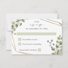 Rustic Eucalyptus & Guld Ram no Meal OSA V2