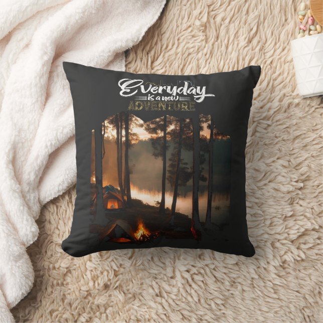 Rustic Everaily Äventyr Camping Kudde (Filt)