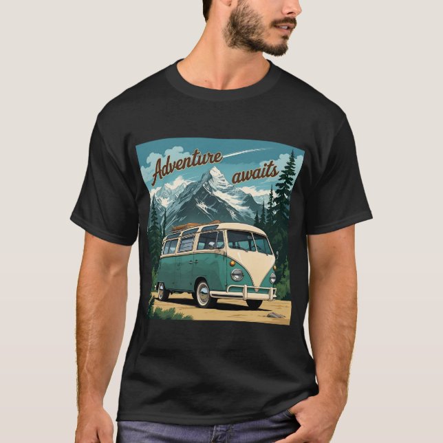 Rustic Exdoor Äventyr Gift T Shirt (Framsida)