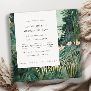 Rustic Exotic Tropical Forest Vow Renewal Inbjudan