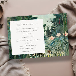Rustic Exotic Tropical Forest Wedding Reception Tilläggskort