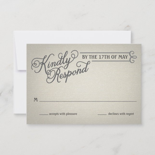 Rustic Fade Cream-svar OSA Kort (Framsida)