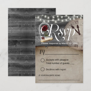 Rustic Fairytale Bröllop Ro Glass Dome OSA Kort