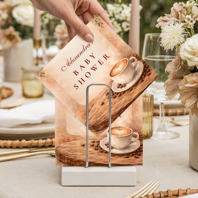 Rustic Fall A Baby Is Brewing Baby Shower Pappersservett (Skapare uppladdad)