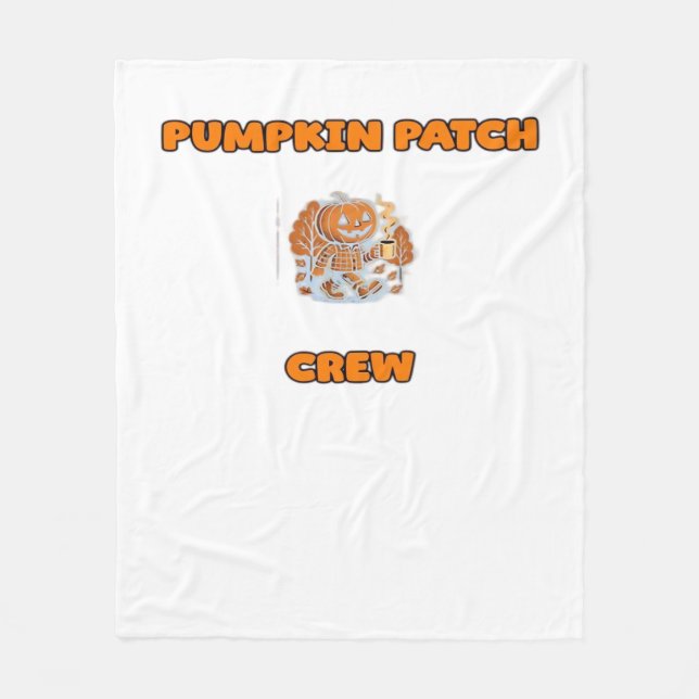 Rustic Fall Autumn Pumpkins Blommigt Lövs Classic Fleecefilt (Framsidan)