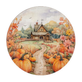 RUSTIC FALL FARMHOUSE WITH AUTUMN PUMPKINS