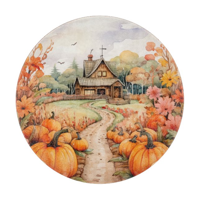 RUSTIC FALL FARMHOUSE WITH AUTUMN PUMPKINS (Framsidan)