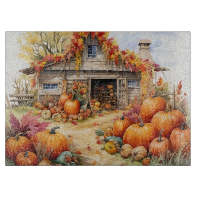 RUSTIC FALL FARMHOUSE WITH AUTUMN PUMPKINS (Framsidan)