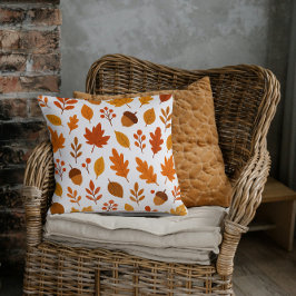 Rustic Fall Foliage & Acorn Kudde
