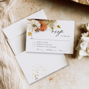 Rustic Fall Foliage Bröllop OSA Card Kort