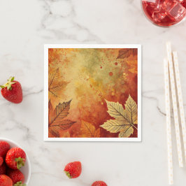 Rustic Fall Foliage Distress Bläck Decoupage Pappersservett