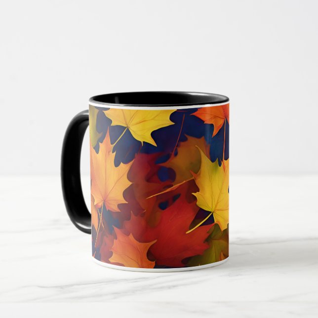 Rustic Fall Foliage Mugg (Framsida vänster)