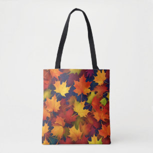 Rustic Fall Foliage Tote Tygkasse