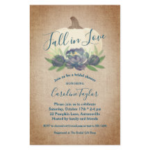 Rustic Fall i Kärlek Blue Blommigt Möhippa