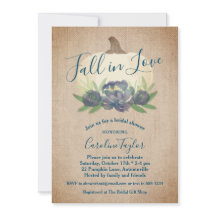 Rustic Fall i Kärlek Blue Blommigt Möhippa