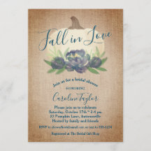 Rustic Fall i Kärlek Blue Blommigt Möhippa