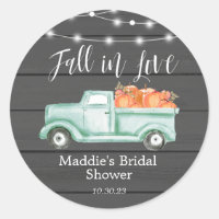 Rustic Fall in Kärlek Möhippa Stickers