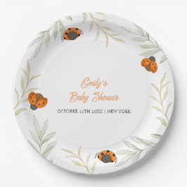 Rustic Fall Ladybug Greenery Baby Shower