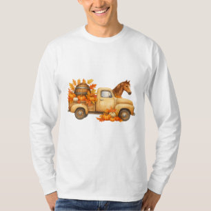Rustic Fall Lastbil-T-skjorta Långärmad T Shirt