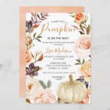 Rustic Fall Pumpkin är på Way Baby Shower